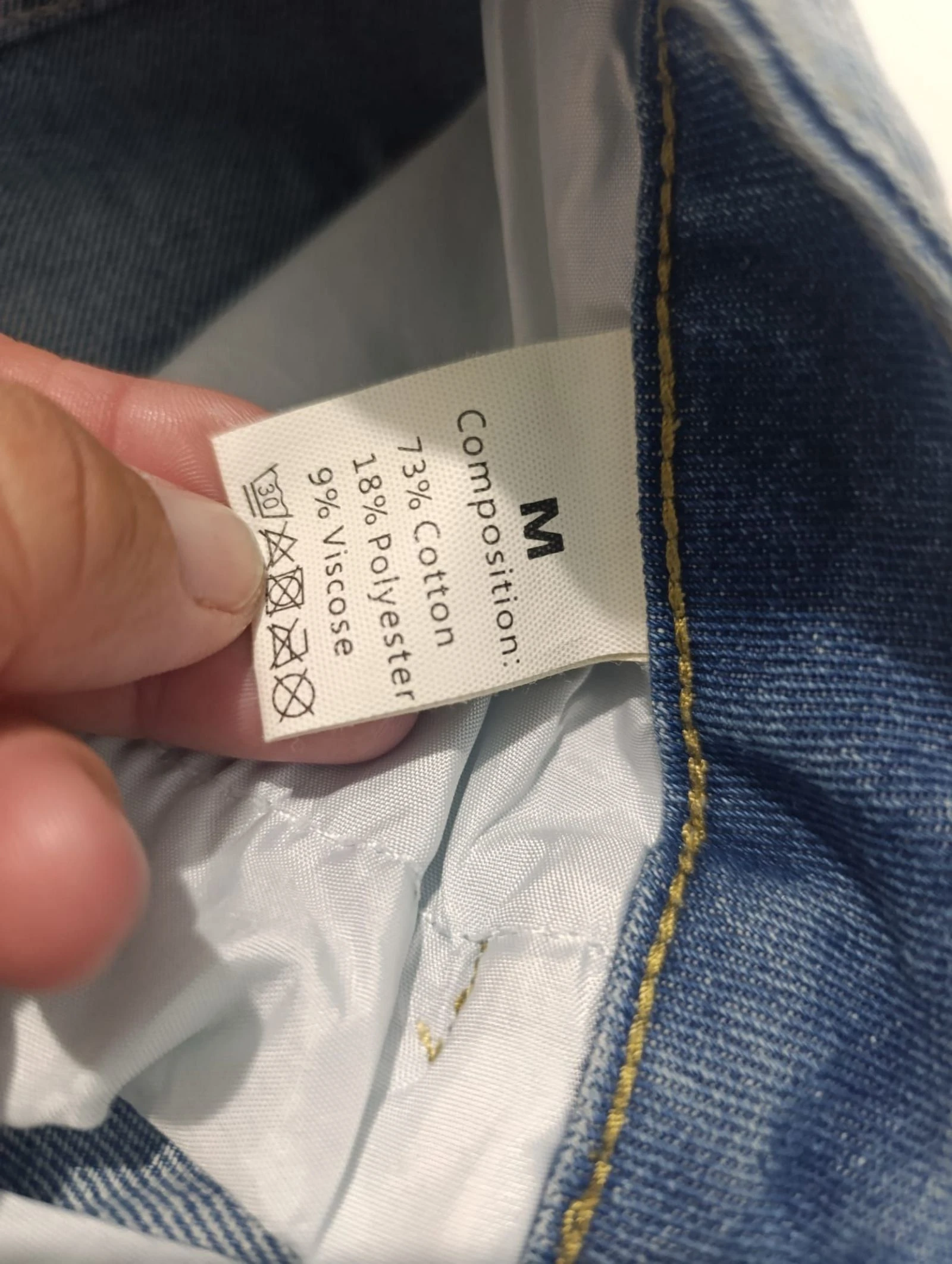 Jeans Short bermudas largas até o joelho tamanho M – photo 2